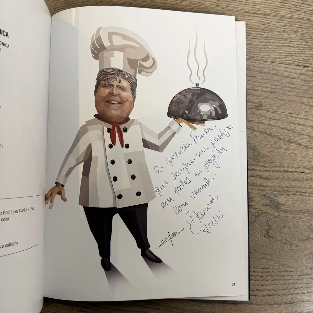 Gastronomía Com Daniel -‎ Portuguese Cookbook Signed 1st Edition Todeschini Rare